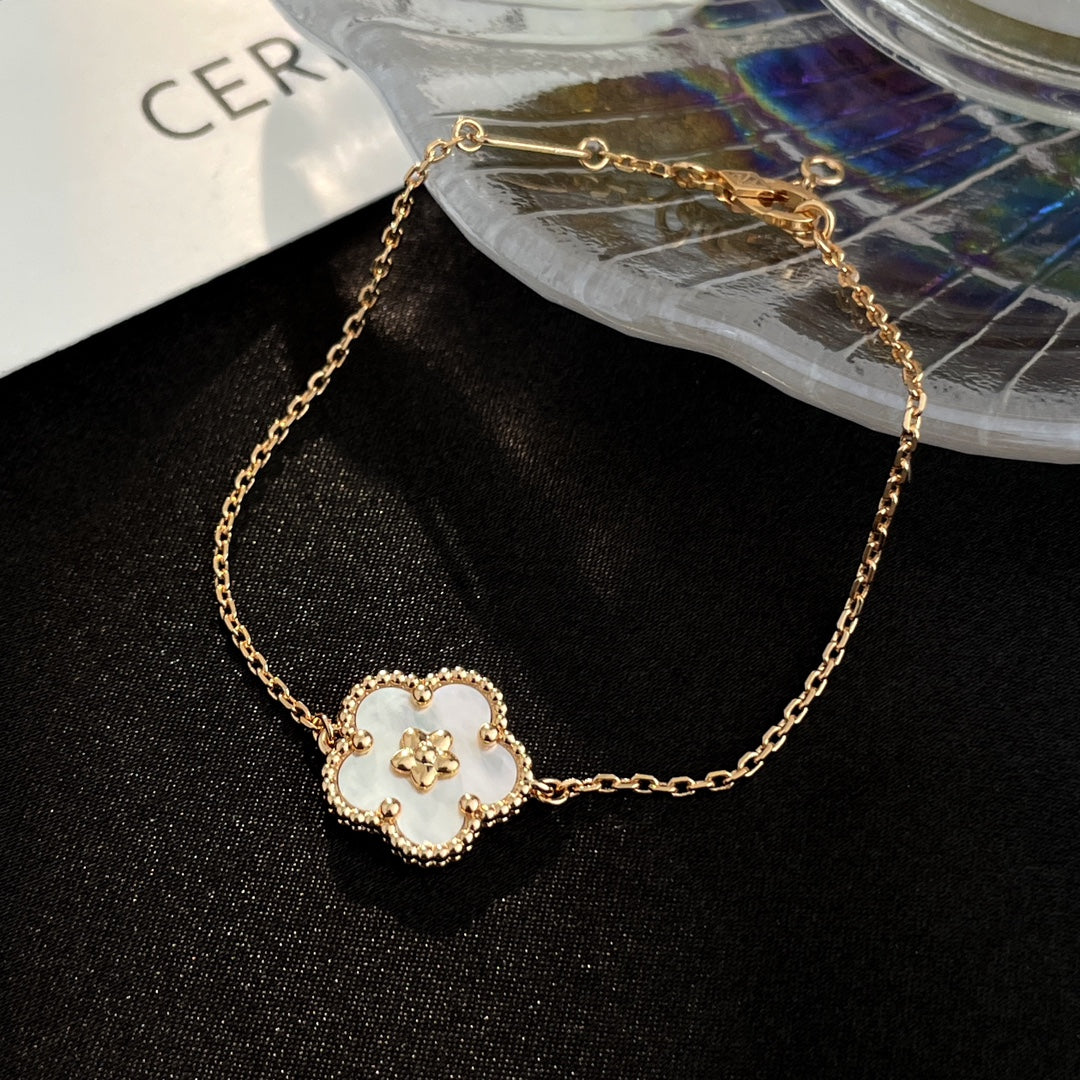 [LUXE]LUCKY SPRING ROSE GOLD MOP BRACELET