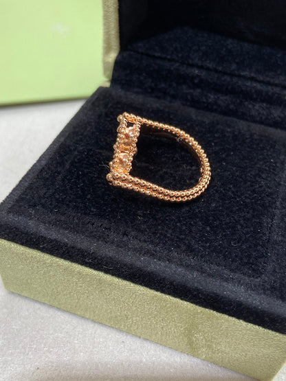 [LUXE]CLOVER RIVERSIBLE ROSE GOLD RING