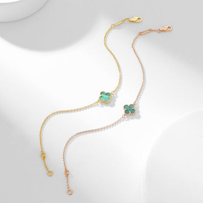 [LUXE]CLOVER BRACELET MALACHITE 1 MOTIF