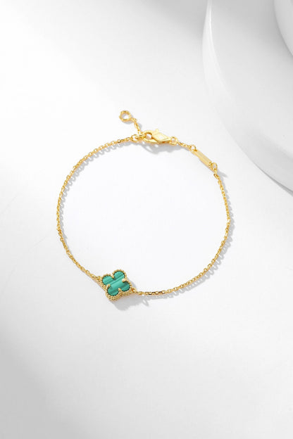 [LUXE]CLOVER BRACELET MALACHITE 1 MOTIF
