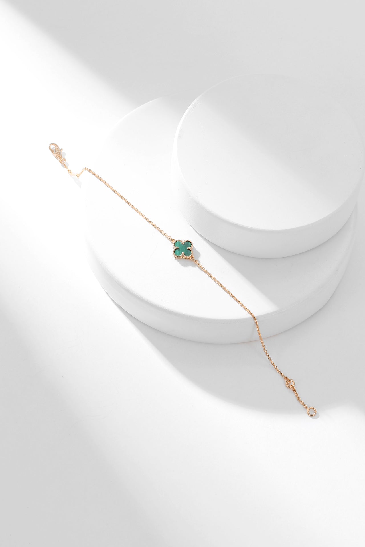 [LUXE]CLOVER BRACELET MALACHITE 1 MOTIF