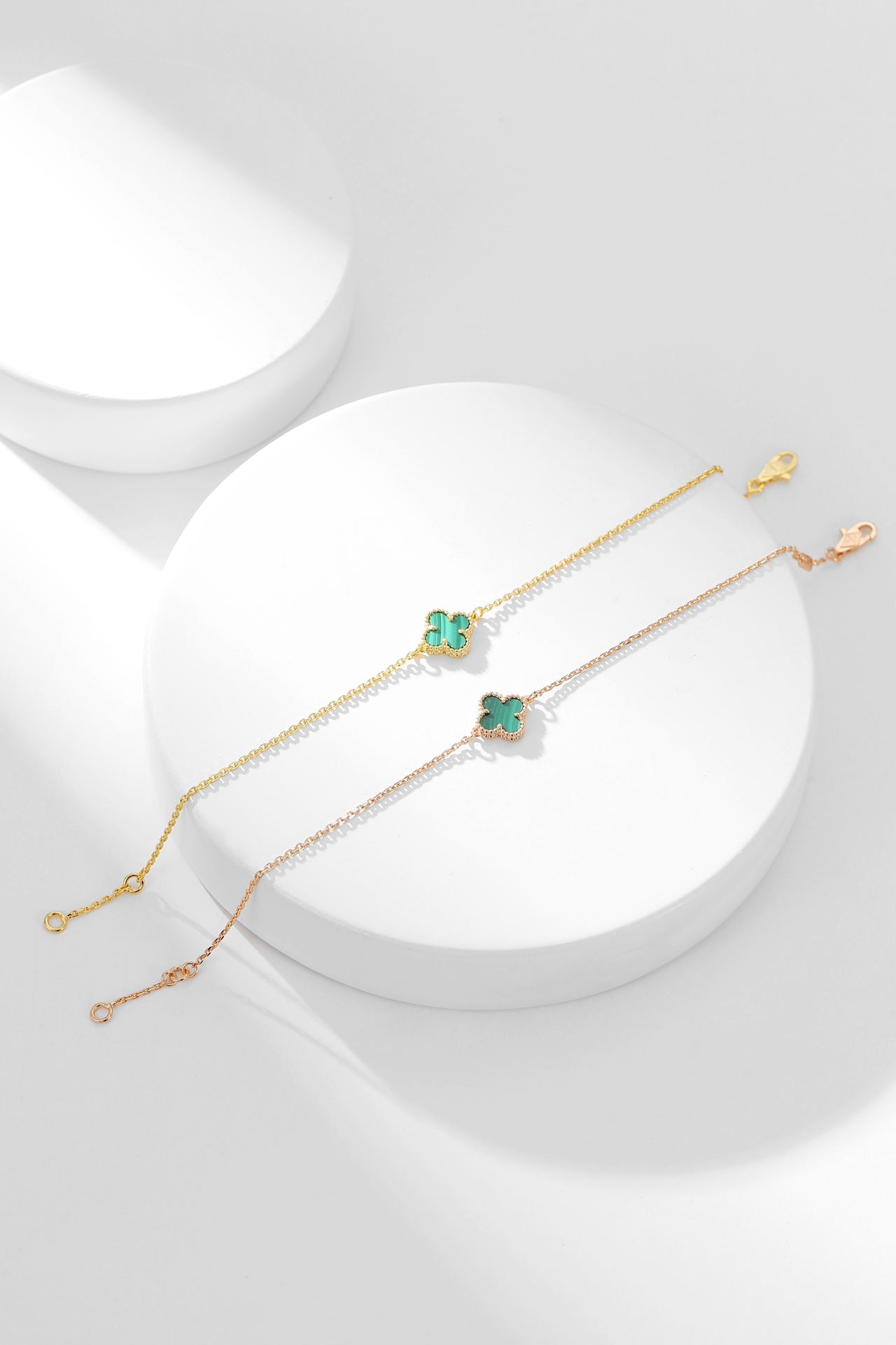 [LUXE]CLOVER BRACELET MALACHITE 1 MOTIF