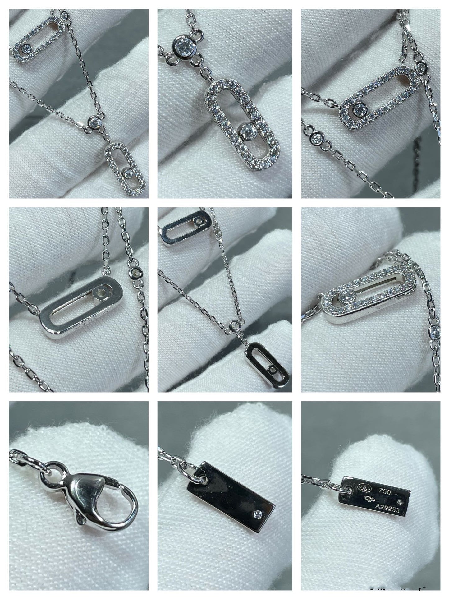 [LUXE]MOVE 2 ROW DIAMOND NECKLACE