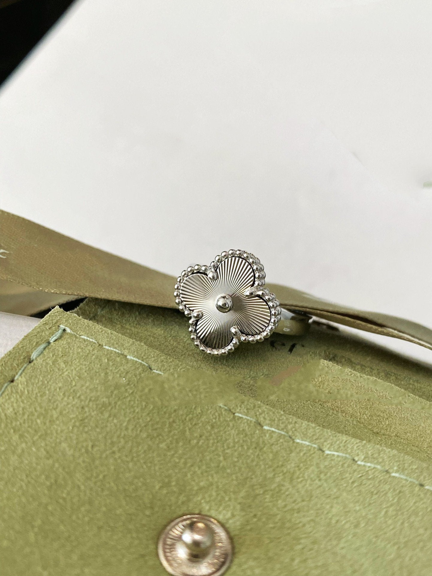[LUXE]CLOVER SILVER RING