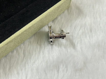 [LUXE]CLOVER PIETERSITE MEDIUM STUD EARRINGS