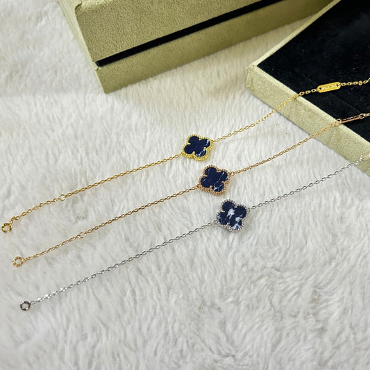 [LUXE]CLOVER 1 MOTIF PIETERSITE BRACELET