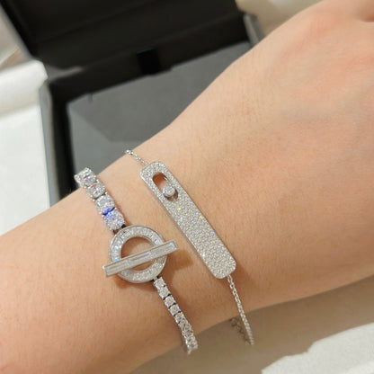 [LUXE]MOVE CLASSIQUE DIAMOND PAVED BRACELET