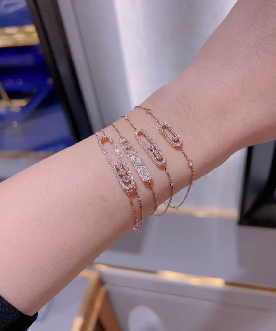 [LUXE]MOVE CLASSIQUE DIAMOND PAVED BRACELET