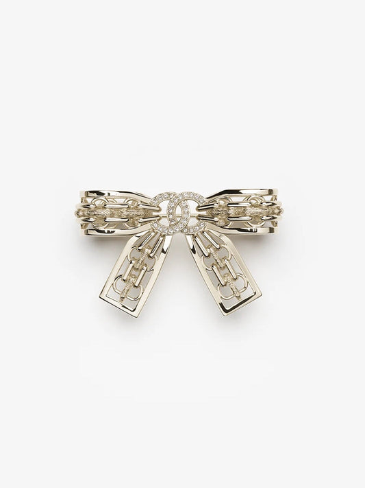 [LUXE]25K Hollow Bow Brooch