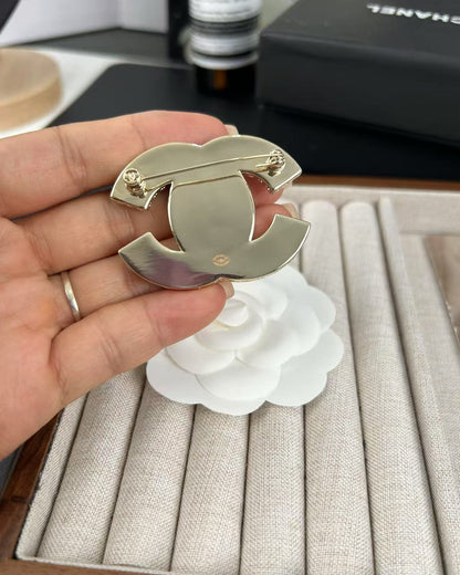 [LUXE]Pink Resin Classic Brooch 5cm