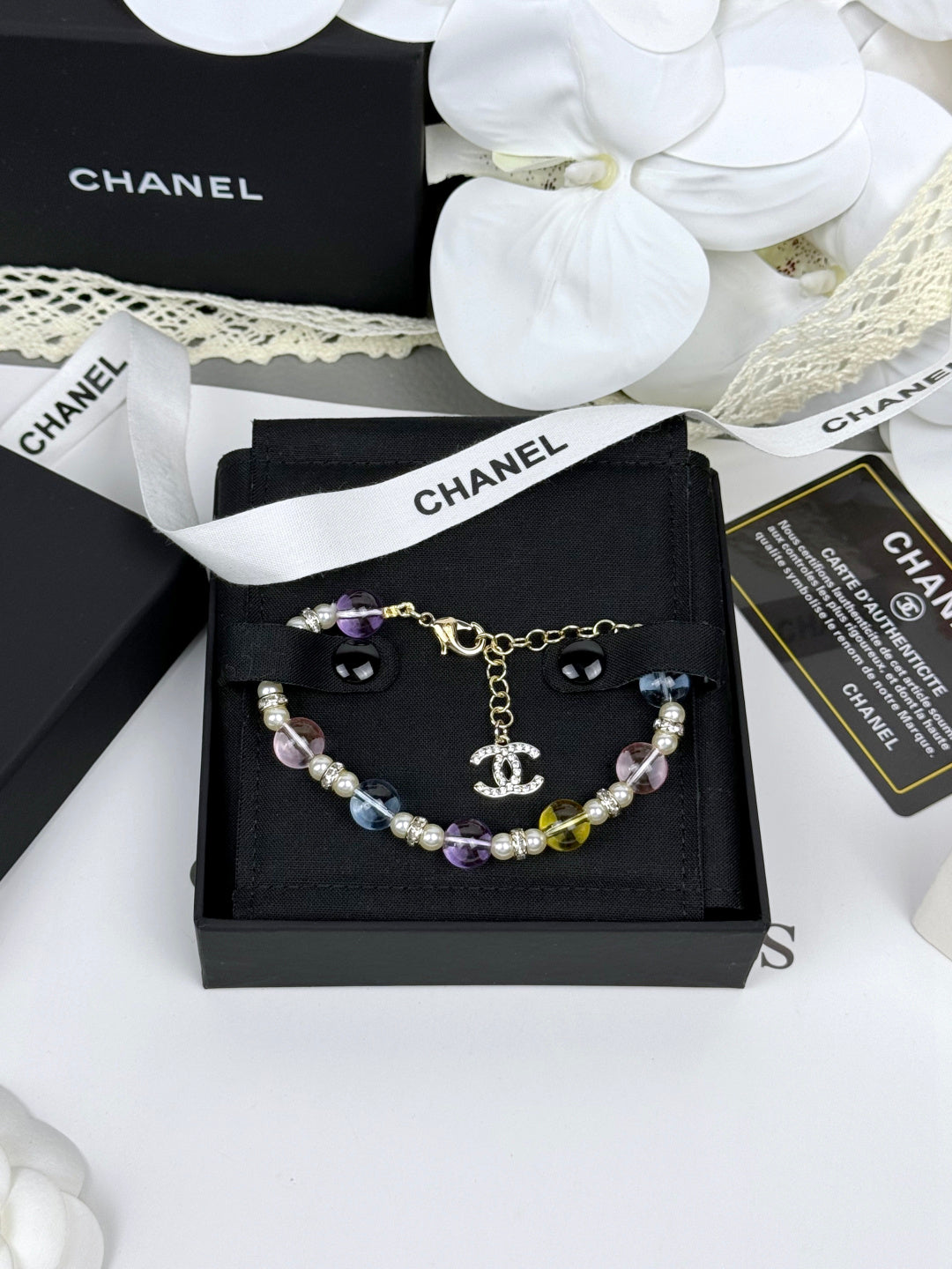 [LUXE]Colorful Transparent Resin Bracelet
