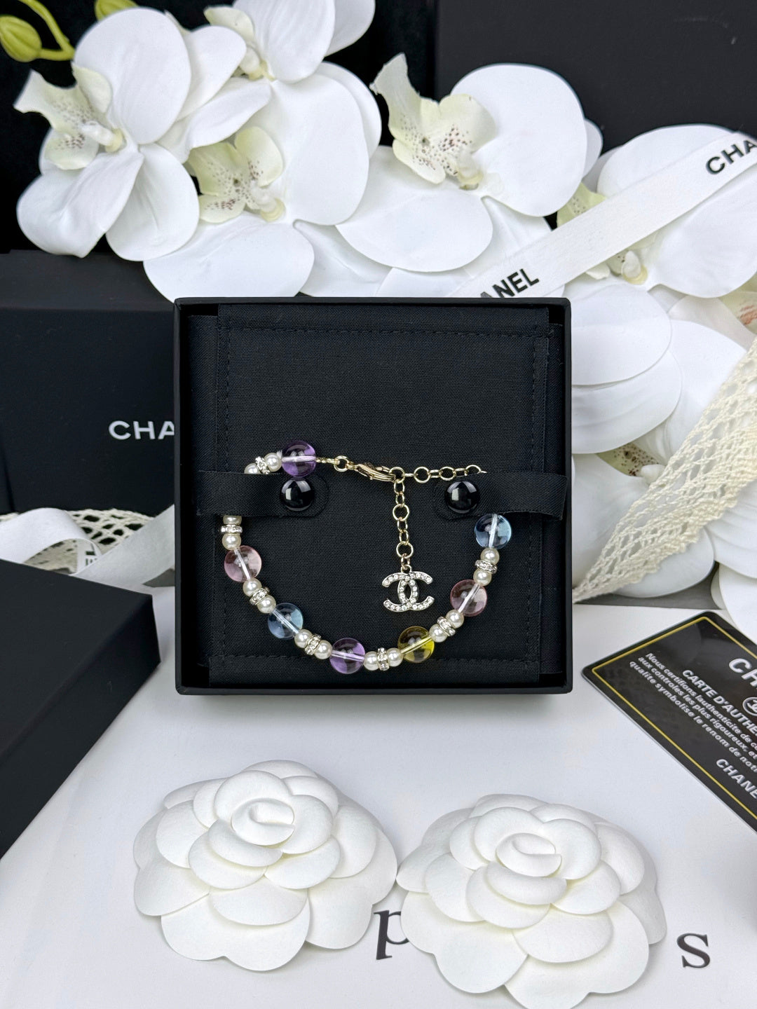 [LUXE]Colorful Transparent Resin Bracelet