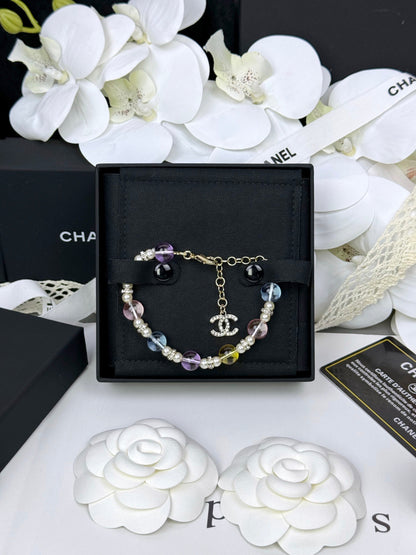 [LUXE]Colorful Transparent Resin Bracelet