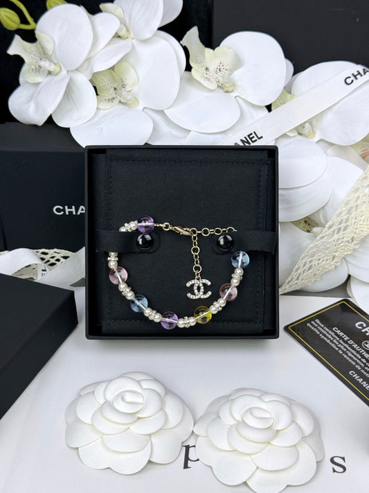[LUXE]Colorful Transparent Resin Bracelet