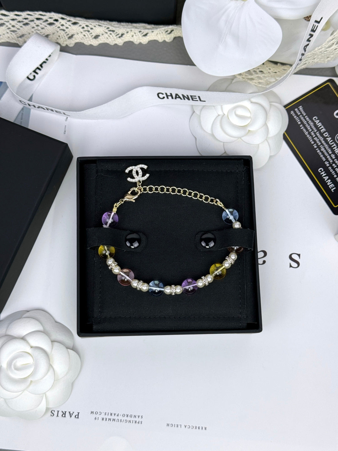 [LUXE]Colorful Transparent Resin Bracelet