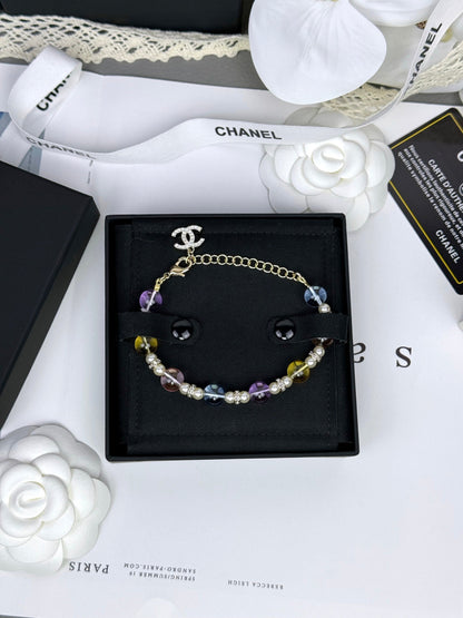 [LUXE]Colorful Transparent Resin Bracelet