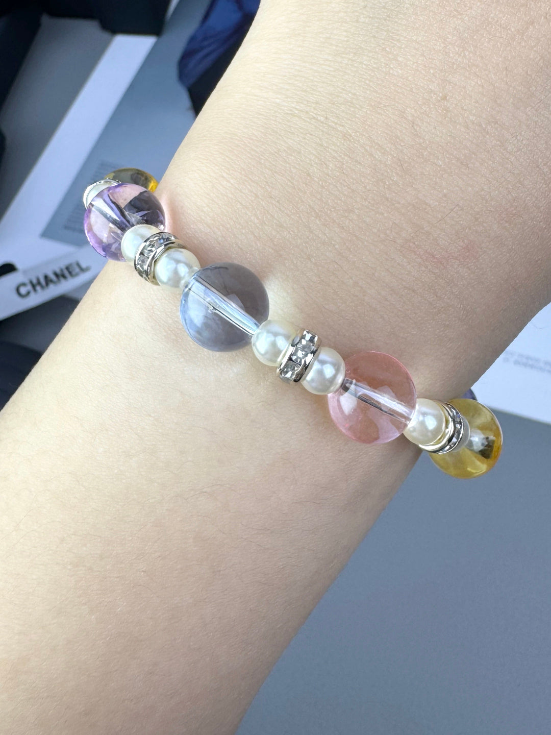 [LUXE]Colorful Transparent Resin Bracelet