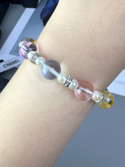 [LUXE]Colorful Transparent Resin Bracelet