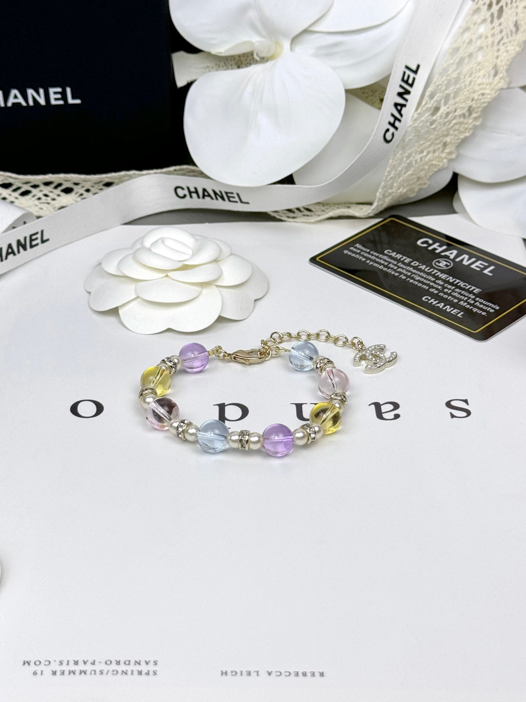[LUXE]Colorful Transparent Resin Bracelet