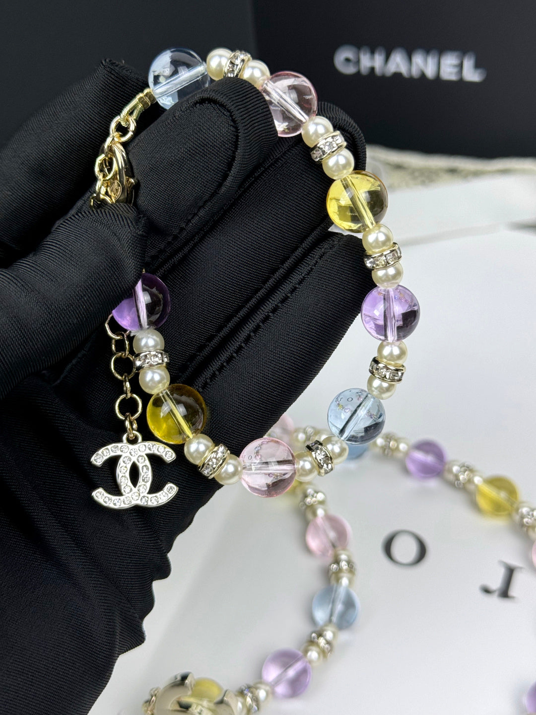 [LUXE]Colorful Transparent Resin Bracelet
