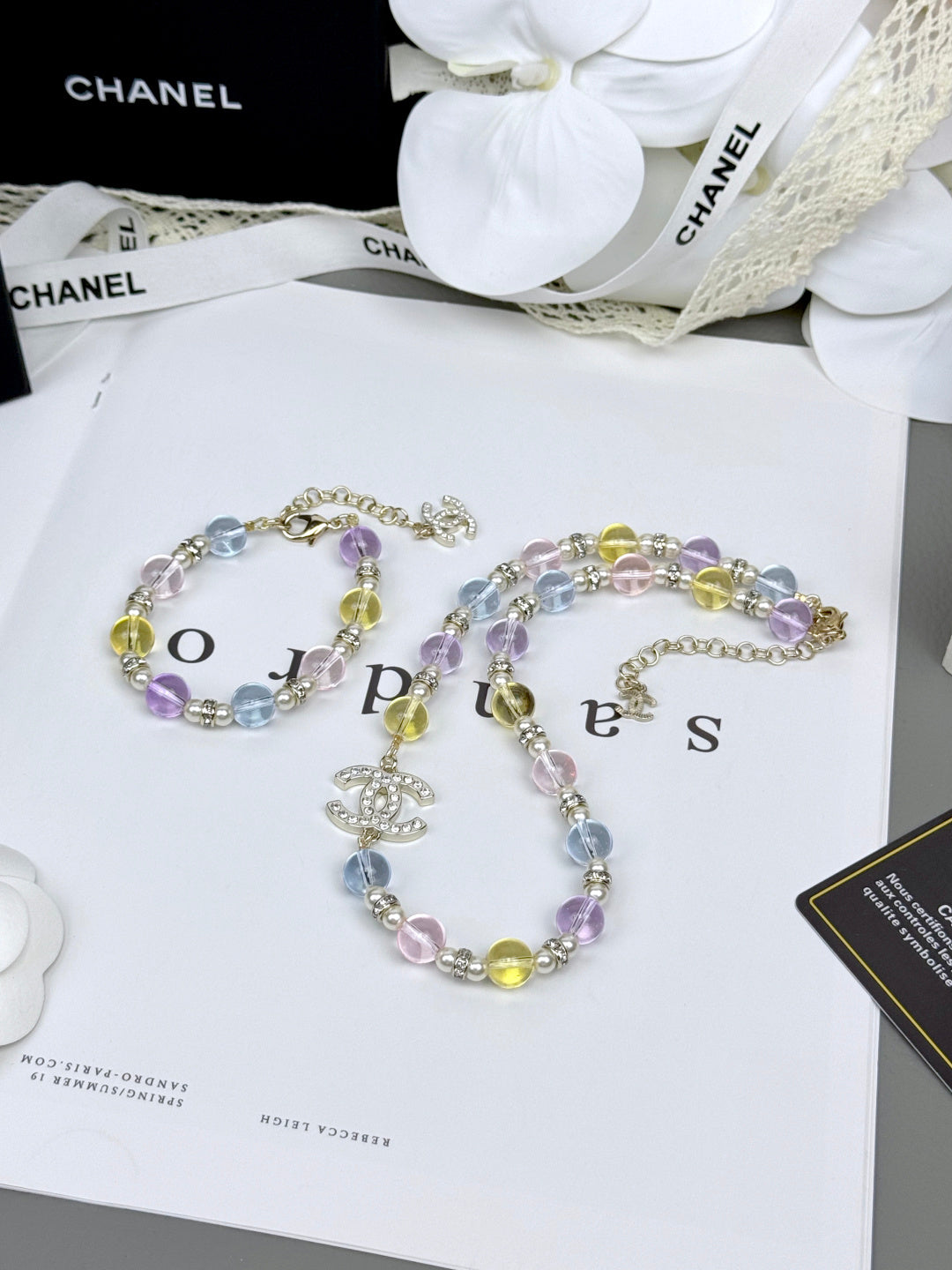 [LUXE]Colorful Transparent Resin Bracelet