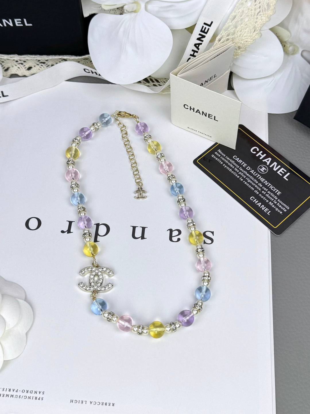 [LUXE]26C New Spring Collection Colorful Transparent Resin Necklace