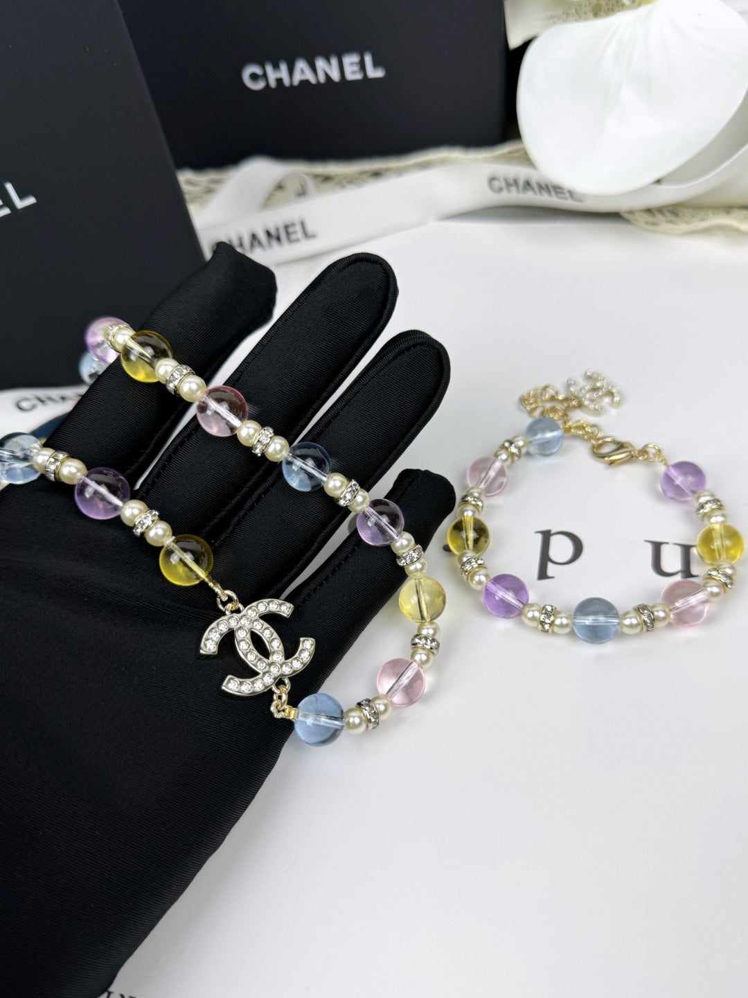 [LUXE]26C New Spring Collection Colorful Transparent Resin Necklace