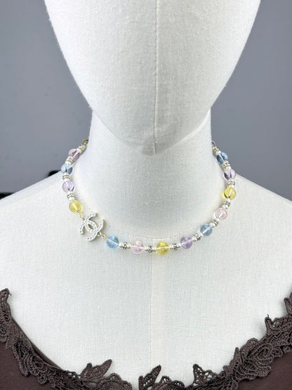 [LUXE]26C New Spring Collection Colorful Transparent Resin Necklace