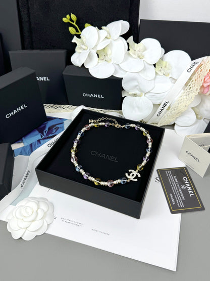 [LUXE]26C New Spring Collection Colorful Transparent Resin Necklace