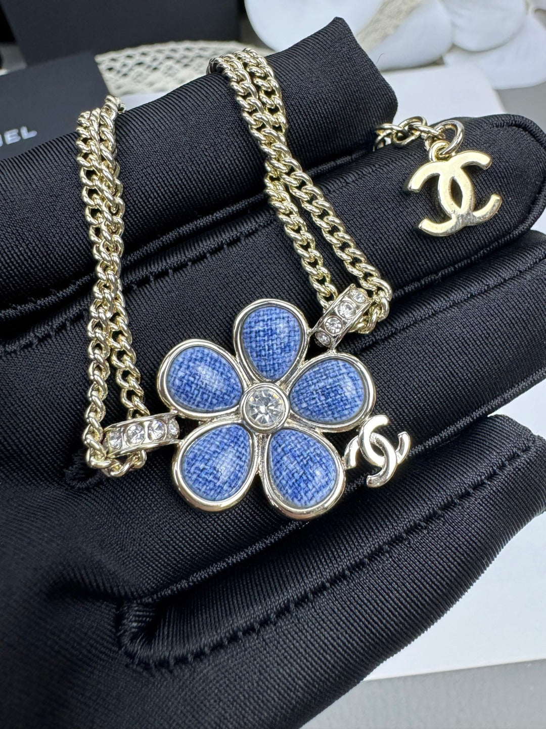 [LUXE]VOLTE New Blue Floral Double-Layer Bracelet