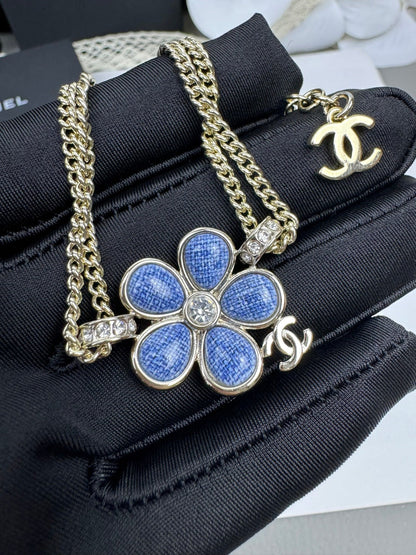 [LUXE]VOLTE New Blue Floral Double-Layer Bracelet