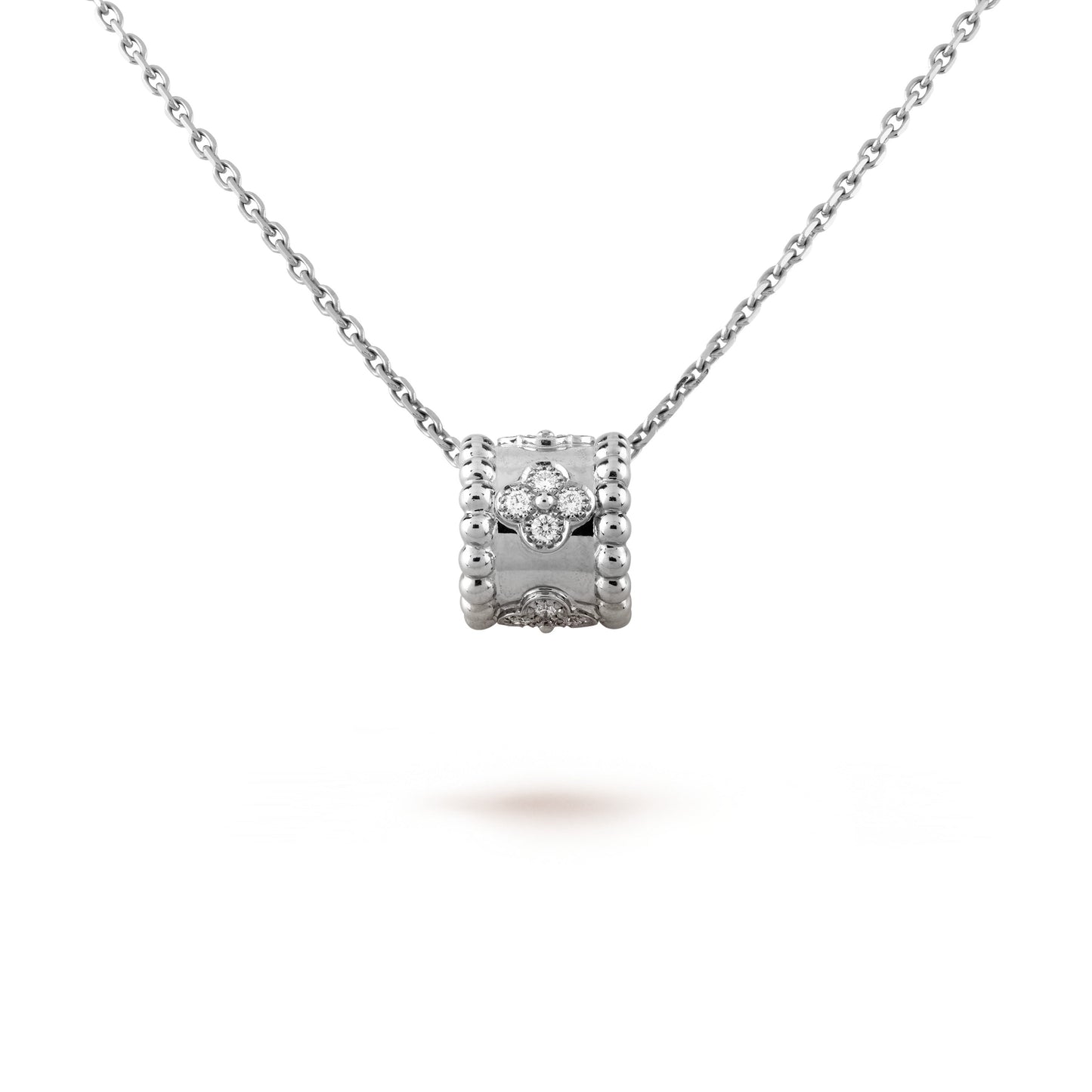 [LUXE]PERLEE PEDANT SIVLER DIAMOND NECKLACE