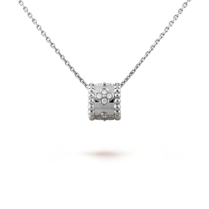 [LUXE]PERLEE PEDANT SIVLER DIAMOND NECKLACE