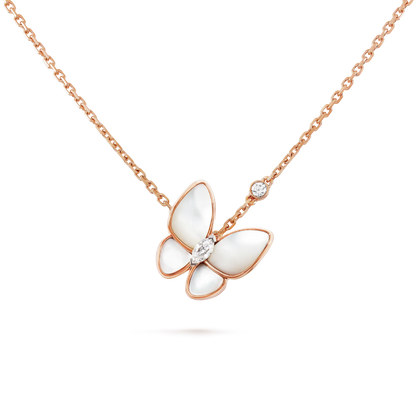 [LUXE]BUTTERFLY MOP DIAMOND NECKLACE