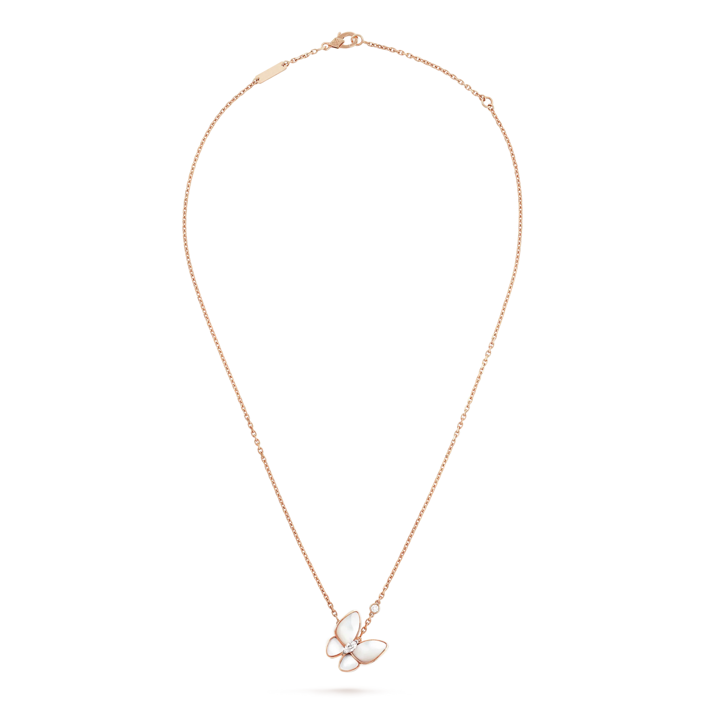 [LUXE]BUTTERFLY MOP DIAMOND NECKLACE