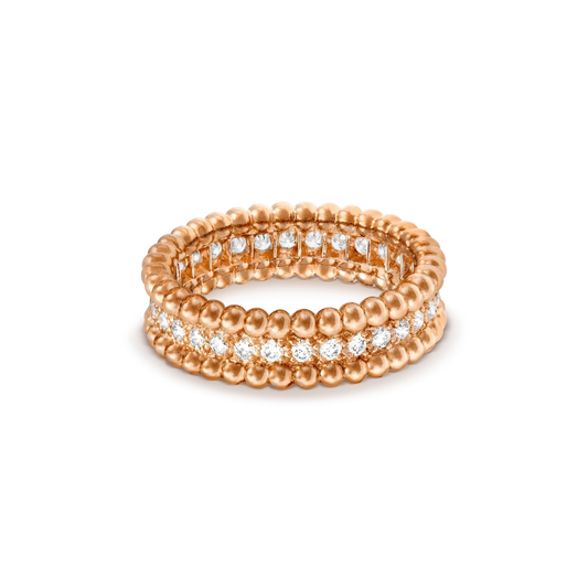 [LUXE]PERLEE DIAMOND ROSE GOLD RING