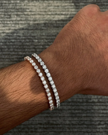 [LUXE]  CLASSIC BASEBALL BRACELAT, 52 DIAMOND