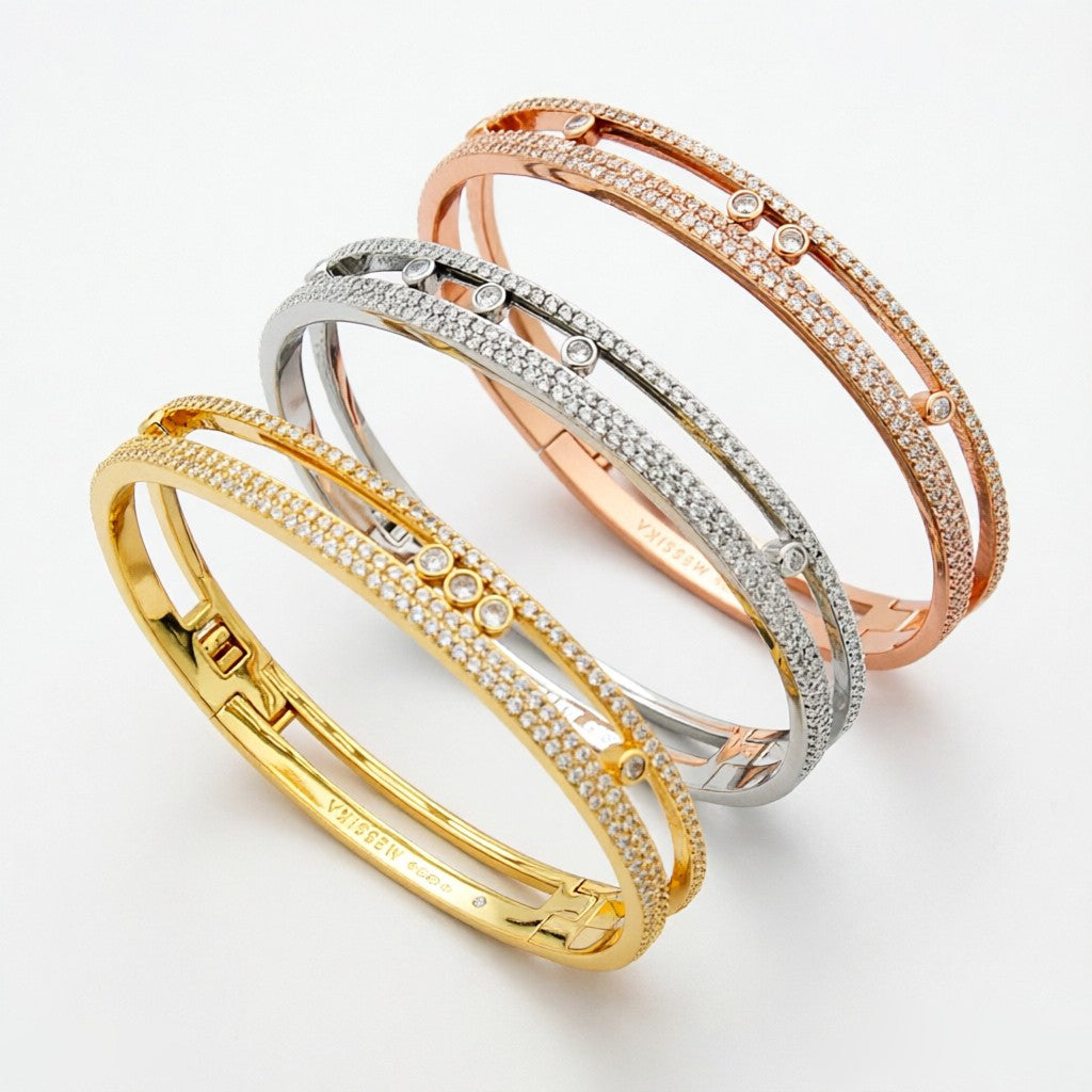 [LUXE]Move Romane pavé bangle