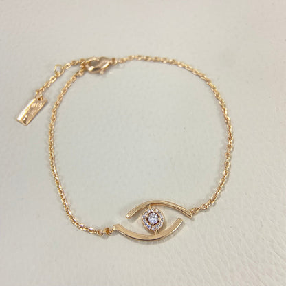[LUXE]Lucky Eye Pave-Set Diamond Bracelet