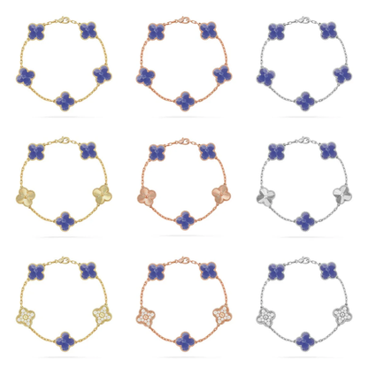 [LUXE]CLOVER 5 MOTIF BLUE VEINS BRACELET COLLECTION