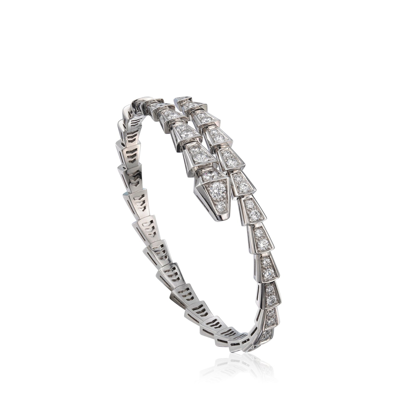 [LUXE]SERPENTI BRACELET 6MM SILVER DIAMOND