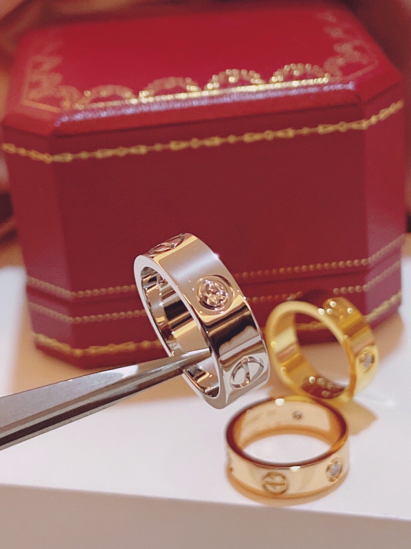 [LUXE]Three-Diamond Ring