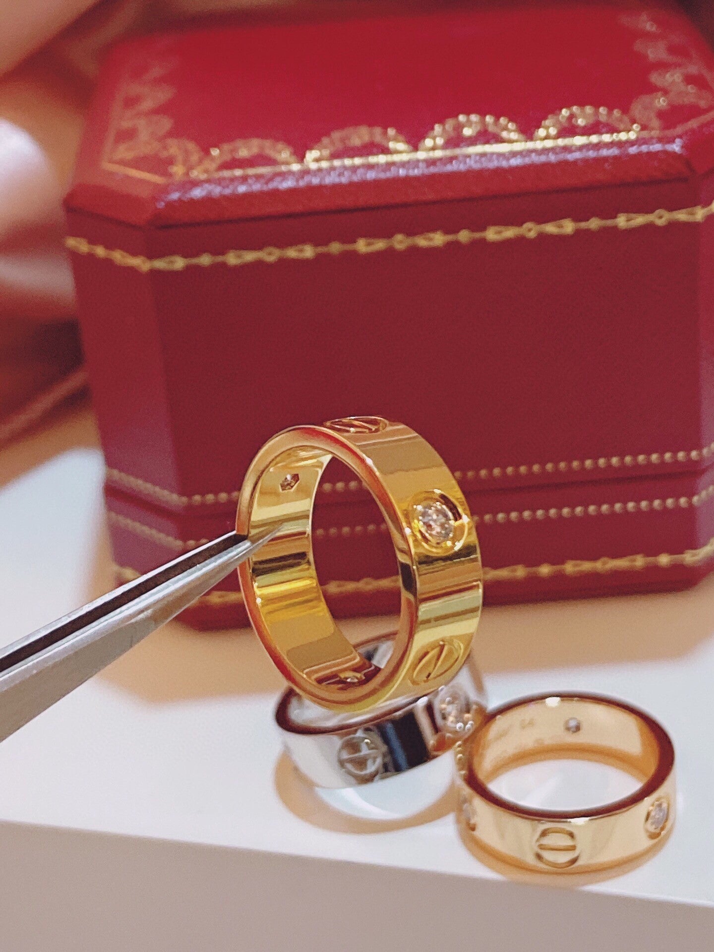 [LUXE]Three-Diamond Ring