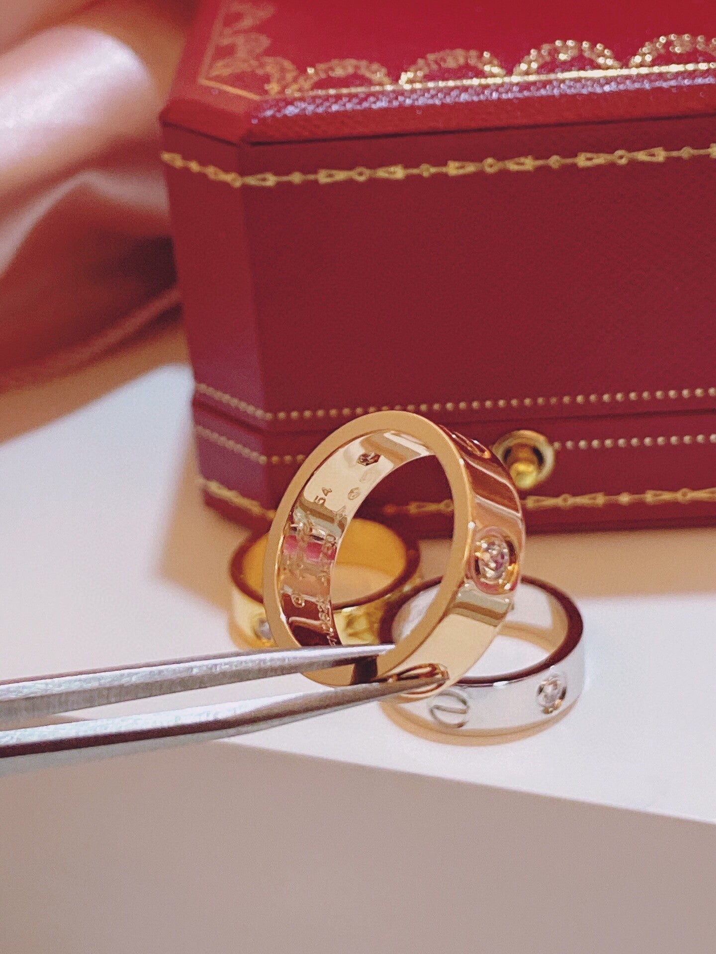 [LUXE]Three-Diamond Ring