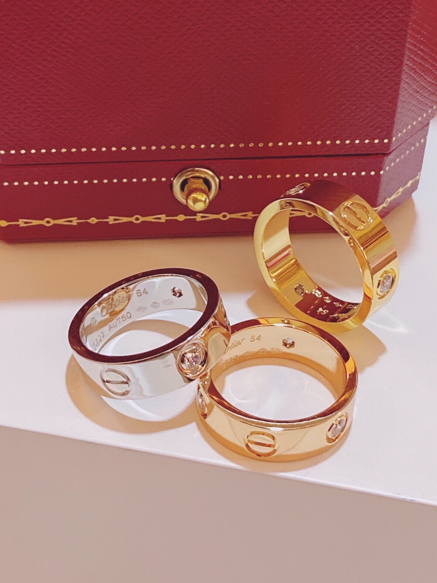[LUXE]Three-Diamond Ring