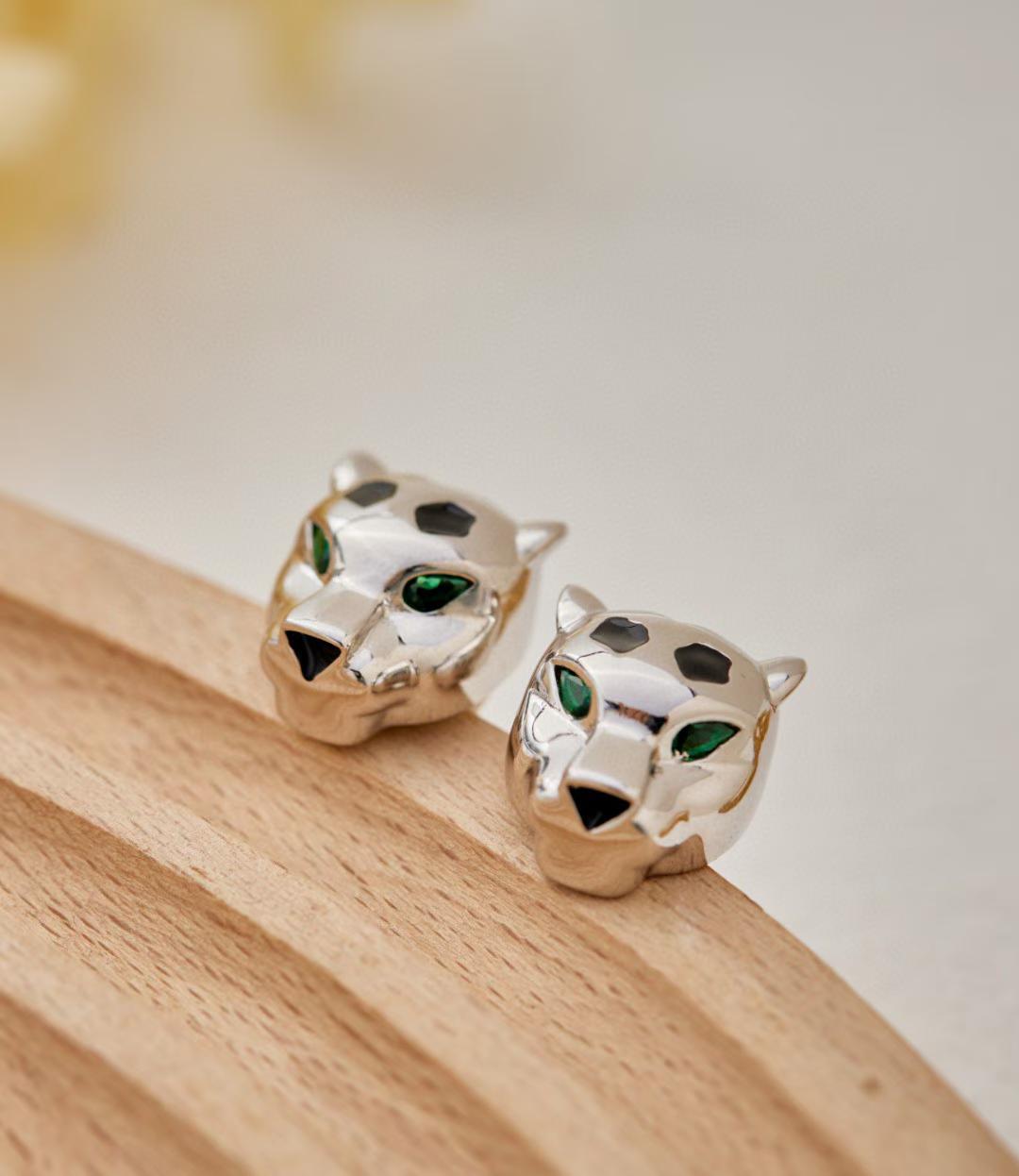 [LUXE]CHRRTAH-PRINT STUD EARRINGS, THREE COLORS