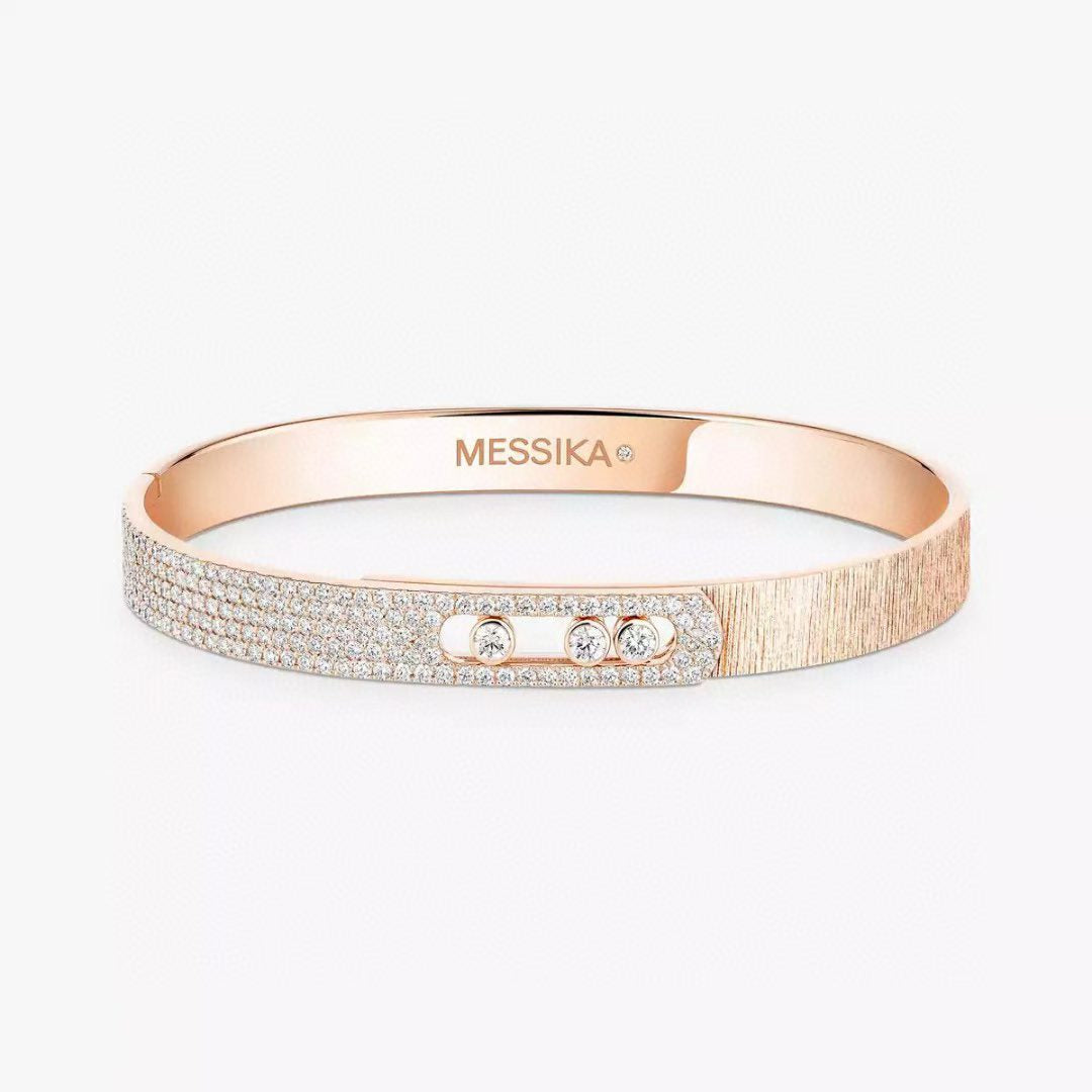 [LUXE]2026 BRAND-NEW FROSTED BRACELET WITH DIAMONDS THREE COLORS