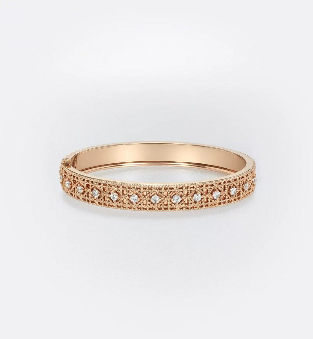 [LUXE]2026 WOVEN-PATTERN BRACELET SET WITH FULL DIAMOND INLAY THREE-COLORS