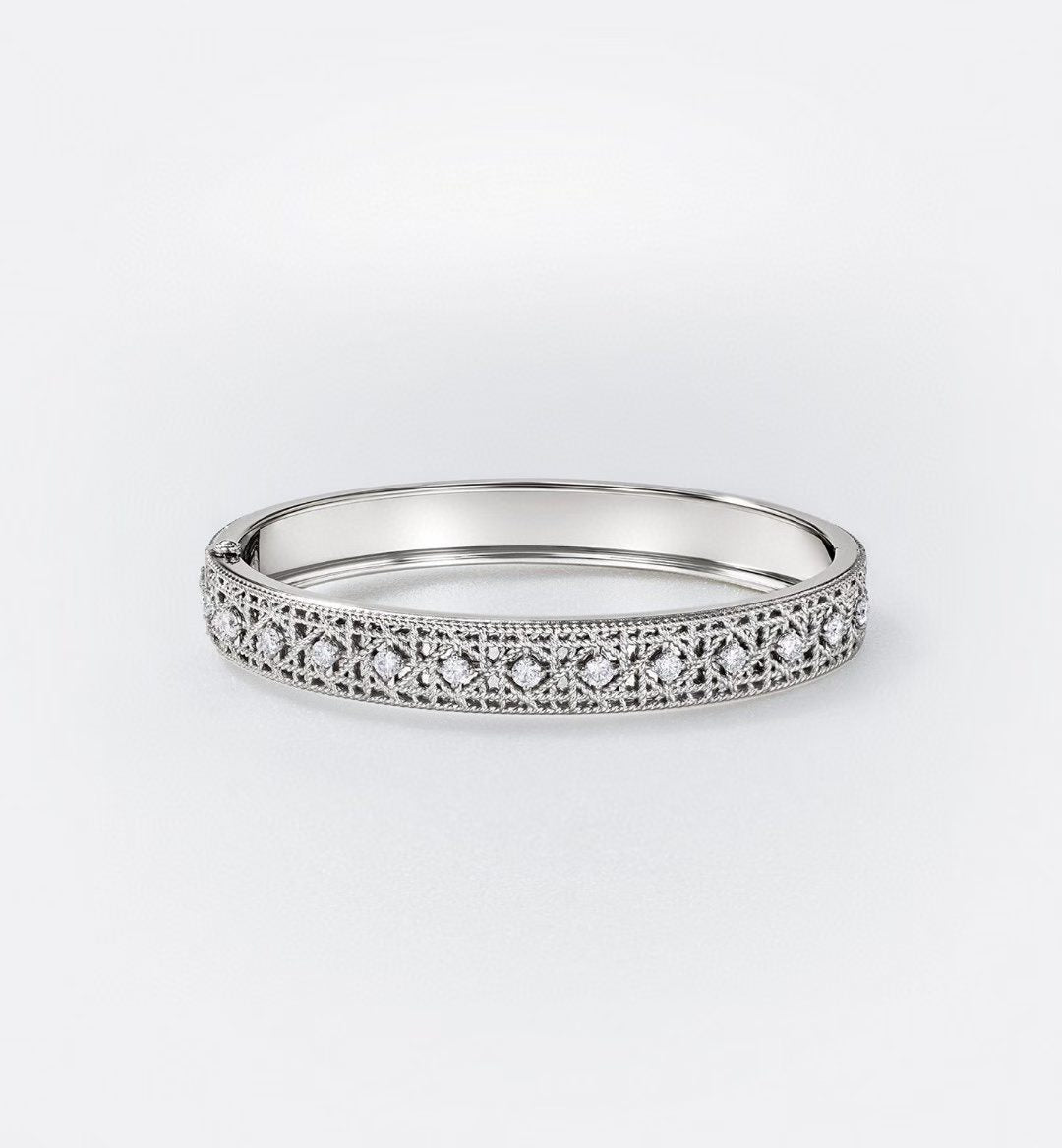 [LUXE]2026 WOVEN-PATTERN BRACELET SET WITH FULL DIAMOND INLAY THREE-COLORS