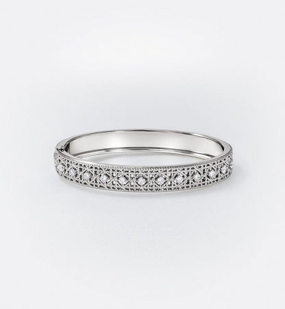 [LUXE]2026 WOVEN-PATTERN BRACELET SET WITH FULL DIAMOND INLAY THREE-COLORS